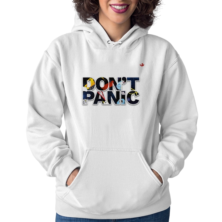 Moletom Feminino Don't panic - Branco