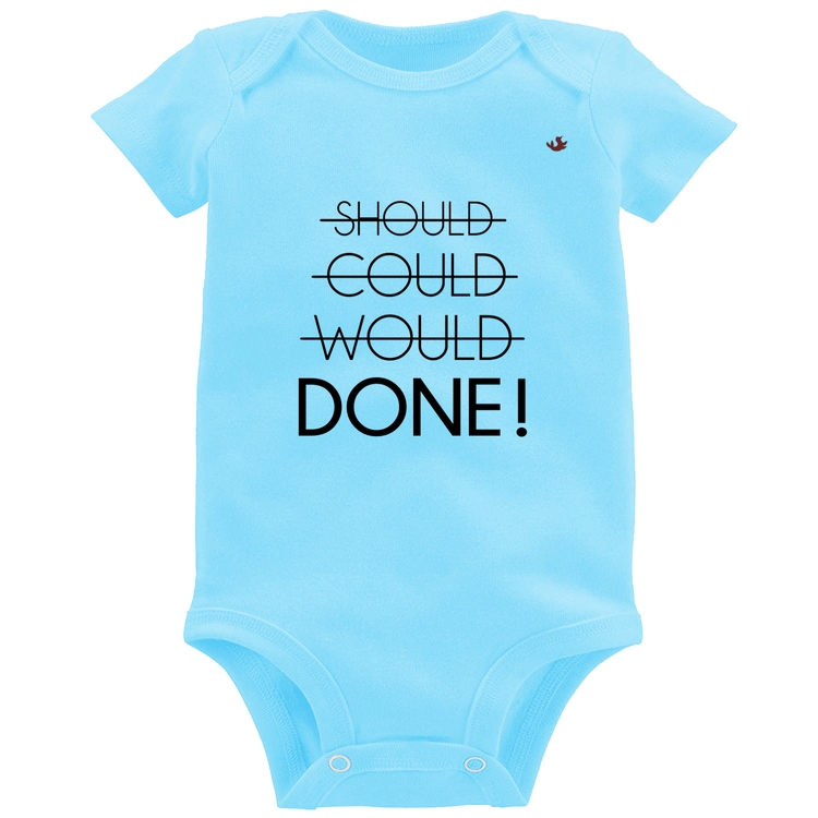 Body Bebê Done! - Azul Bebê