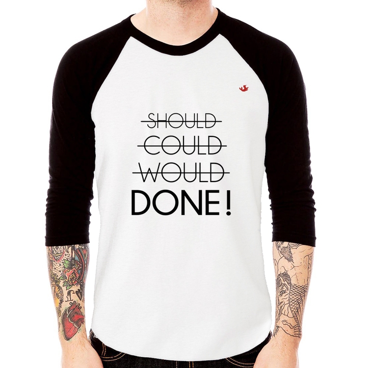 Camiseta Raglan Done! Manga 3/4