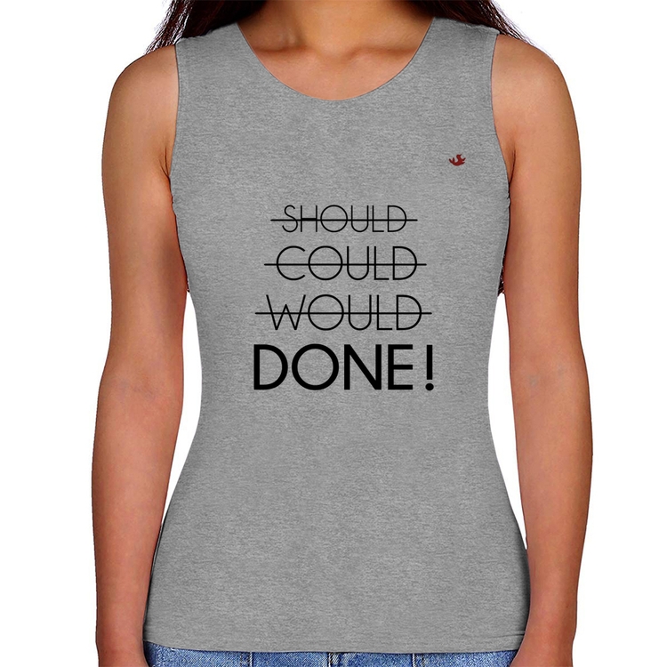 Regata Feminina Done! - Cinza