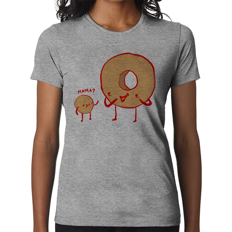 Baby Look Donuts - Cinza