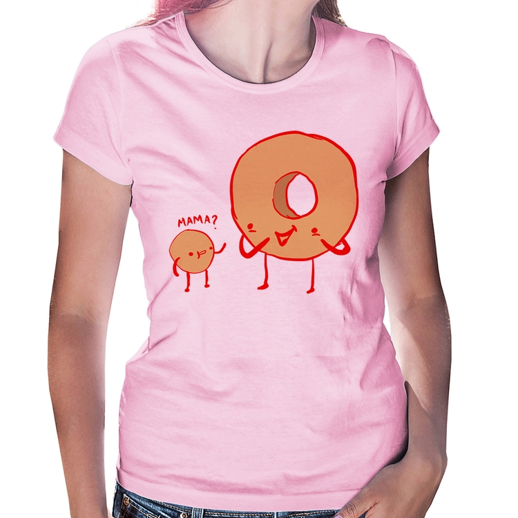 Baby Look Donuts - Rosa Bebê