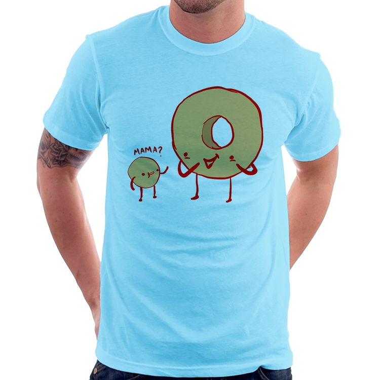 Camiseta Donuts - Azul Bebê