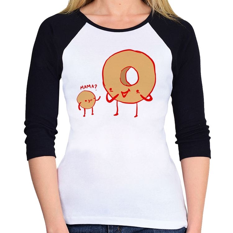 Baby Look Raglan Donuts Manga 3/4