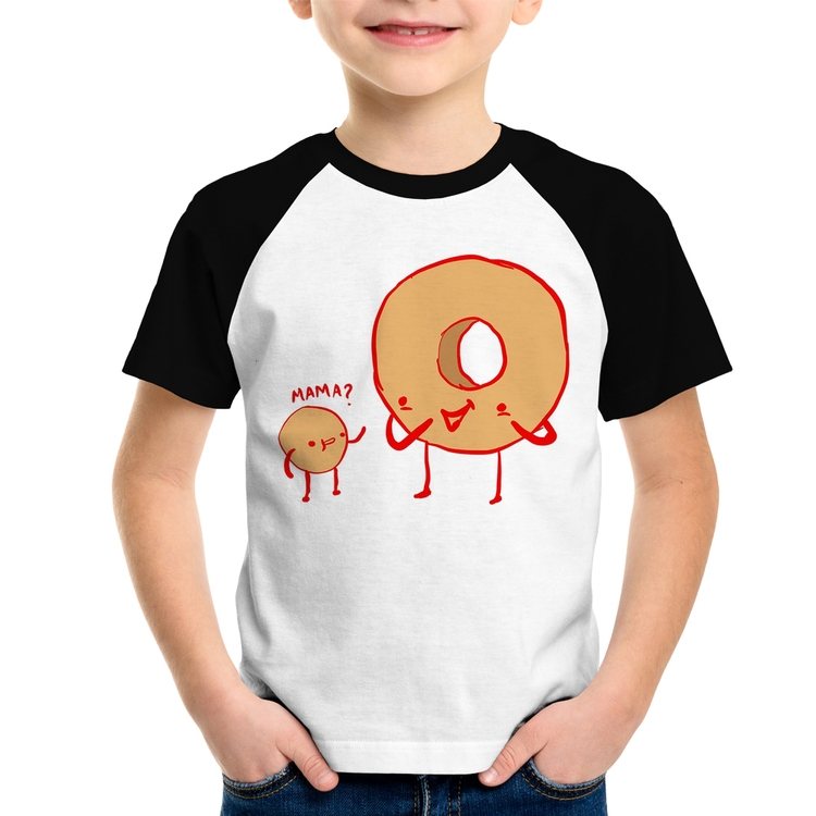 Camiseta Raglan Infantil Donuts