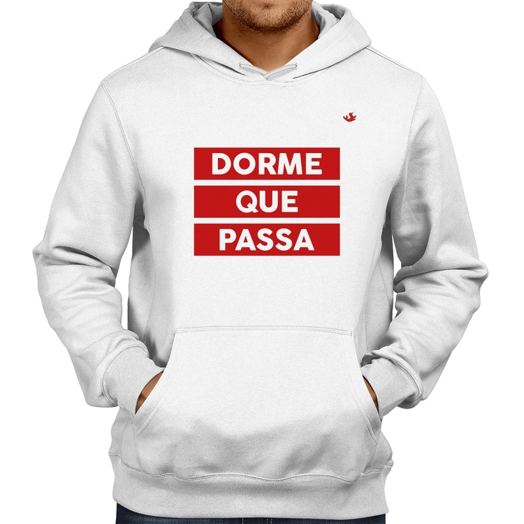 Moletom Dorme que passa - Branco