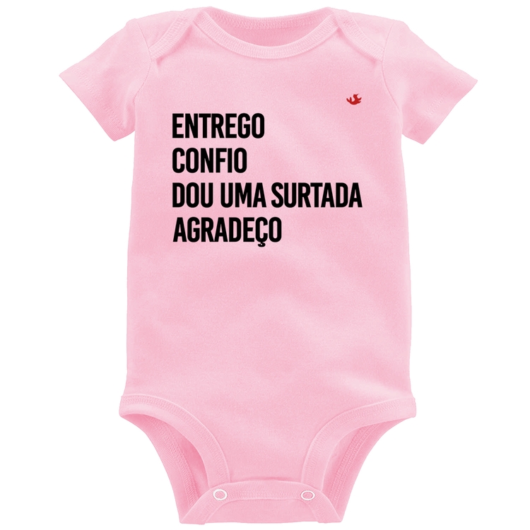 Body Bebê Dou uma surtada - Rosa Bebê