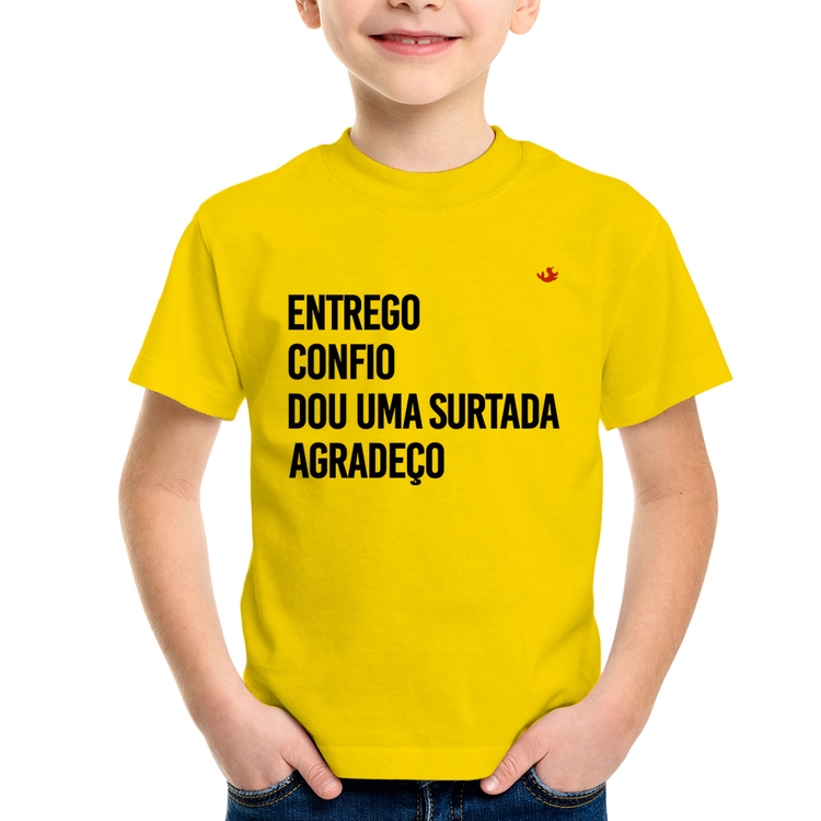 Camiseta Infantil Dou uma surtada - Amarela