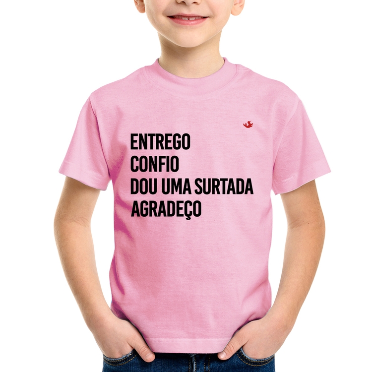 Camiseta Infantil Dou uma surtada - Rosa Bebê