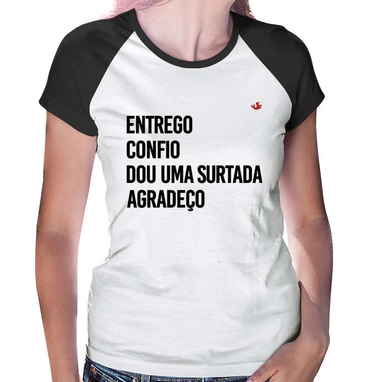 Baby Look Raglan Dou uma surtada