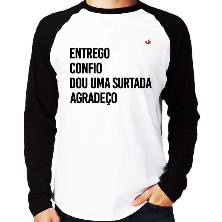 Camiseta Raglan Dou uma surtada Manga Longa