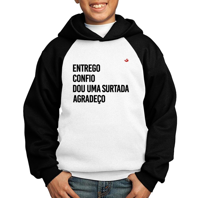 Moletom Infantil Dou uma surtada - Branco/Preto
