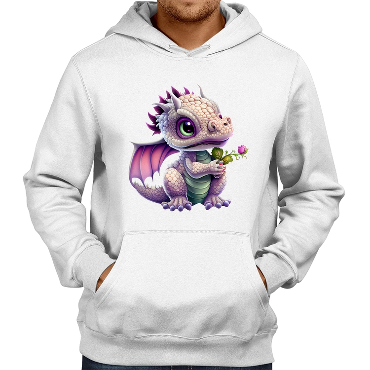 Moletom Dragão Bebê - Branco