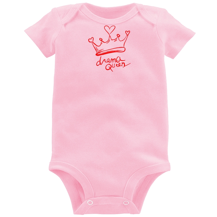 Body Bebê Drama Queen - Rosa Bebê