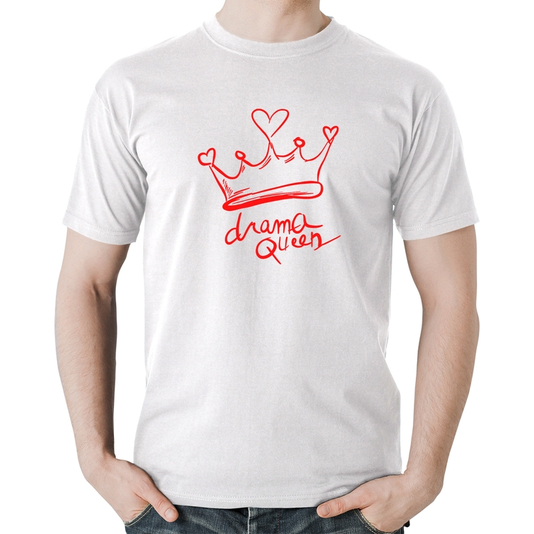 Camiseta Algodão Drama Queen - Branca