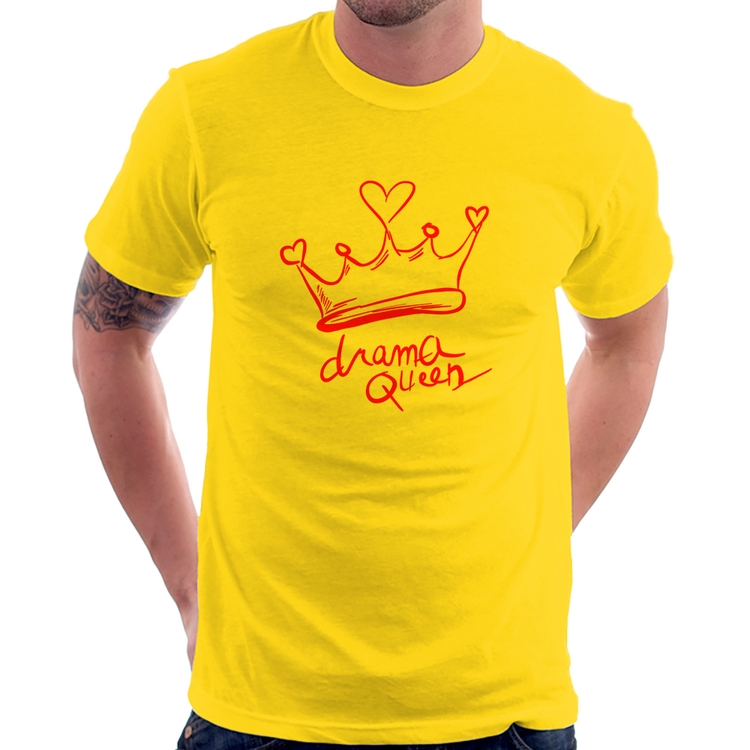 Camiseta Drama Queen - Amarela
