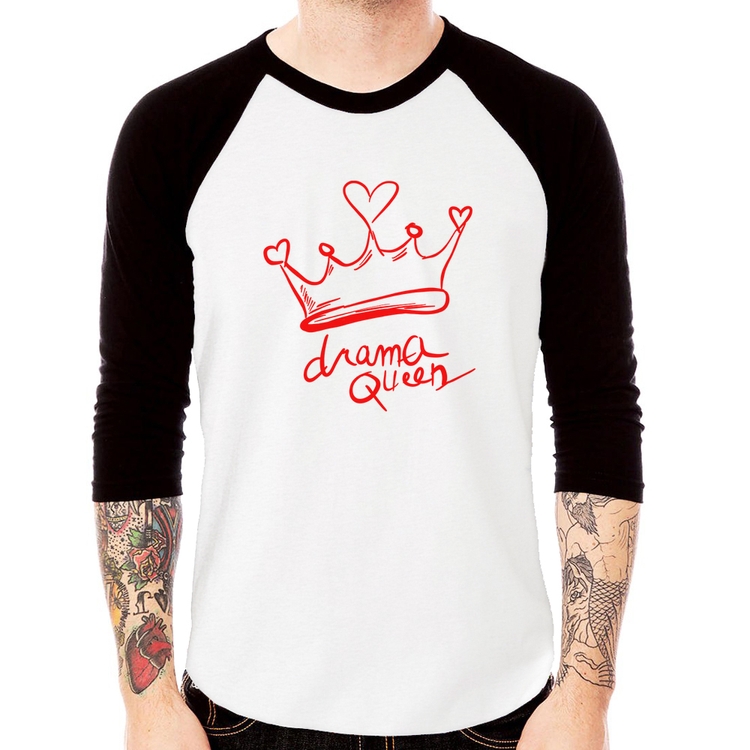 Camiseta Raglan Drama Queen Manga 3/4