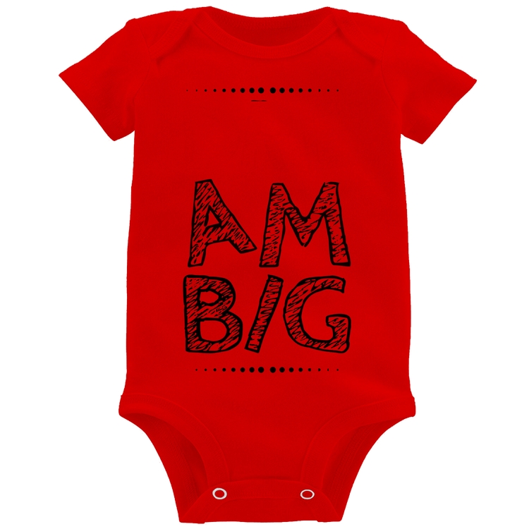 Body Bebê Dream Big - Vermelho