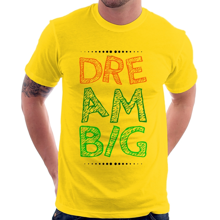 Camiseta Dream Big - Amarela