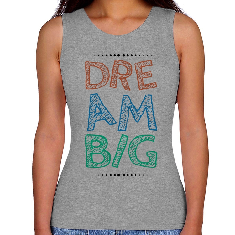 Regata Feminina Dream Big - Cinza