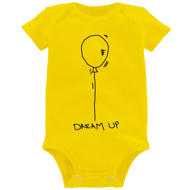 Body Bebê Dream Up - Amarelo