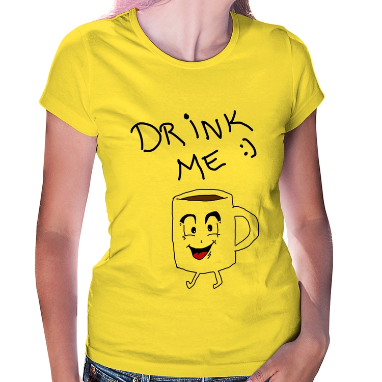 Baby Look Drink Me - Amarela