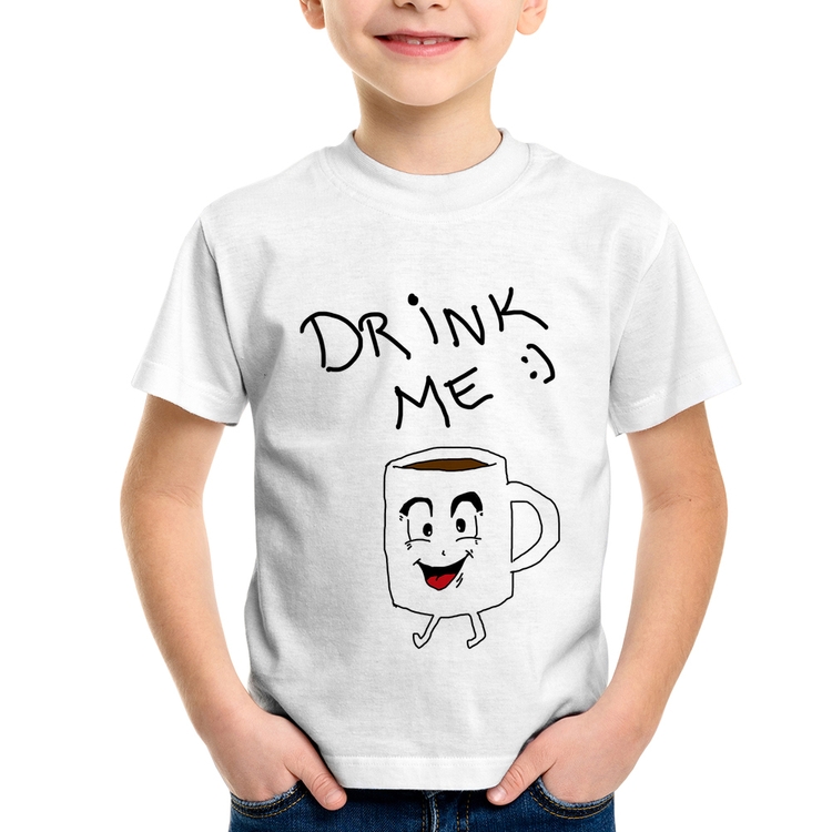 Camiseta Infantil Drink Me