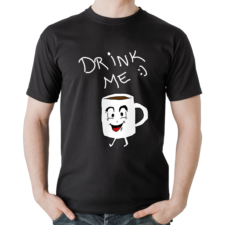 Camiseta Algodão Drink Me