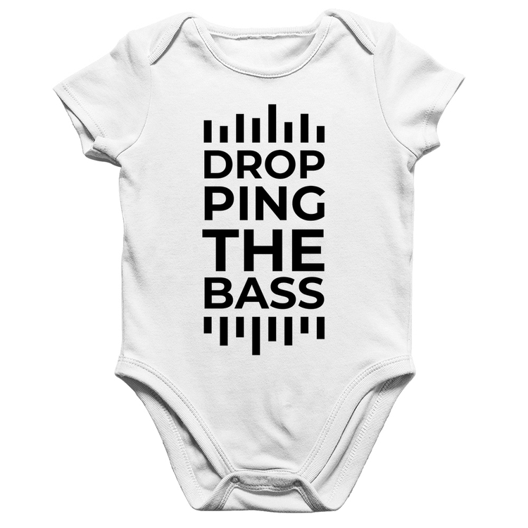 Body Bebê Algodão Dropping The Bass - Branco
