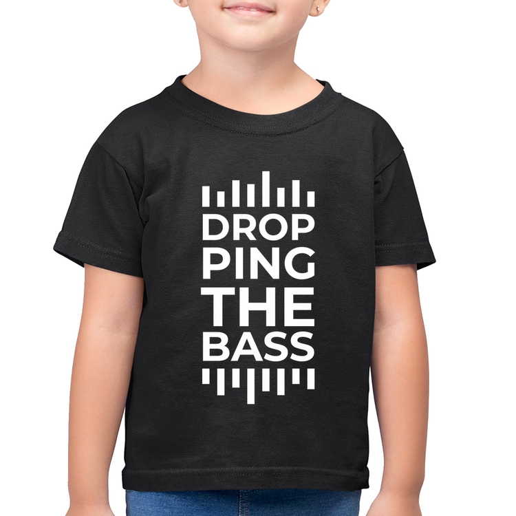 Camiseta Algodão Infantil Dropping The Bass