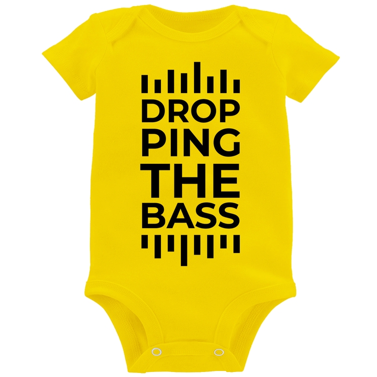 Body Bebê Dropping The Bass - Amarelo