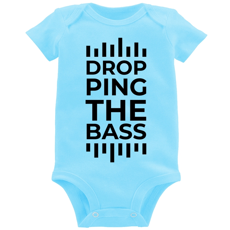 Body Bebê Dropping The Bass - Azul Bebê