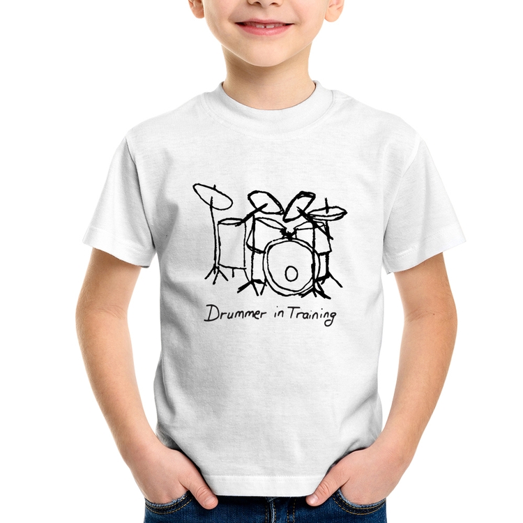 Camiseta Infantil Drummer in Training