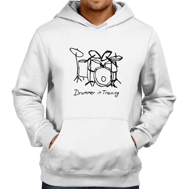 Moletom Drummer in Training - Branco