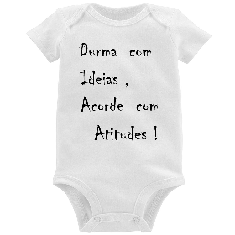 Body Bebê Durma Com Ideias Acorde Com Atitudes