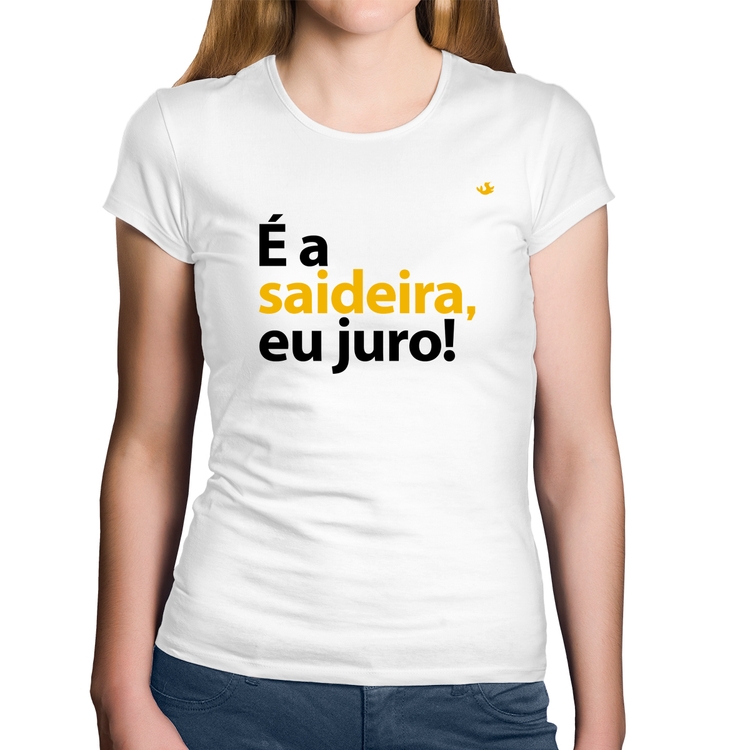 Baby Look Algodão É a saideira, eu juro! - Branca