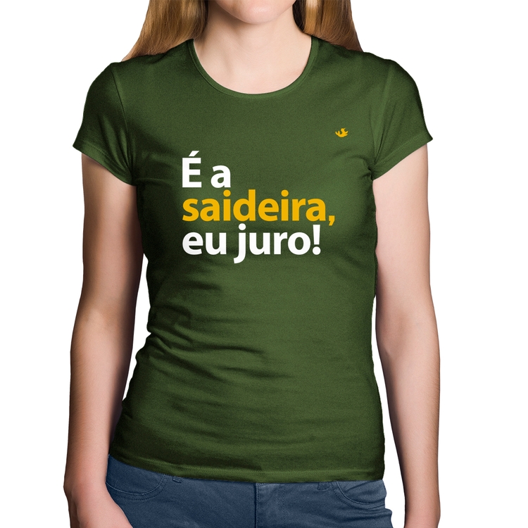 Baby Look Algodão É a saideira, eu juro! - Musgo