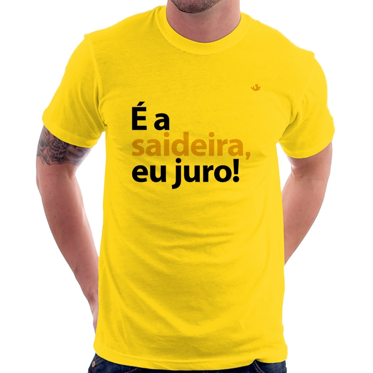 Camiseta É a saideira, eu juro! - Amarela