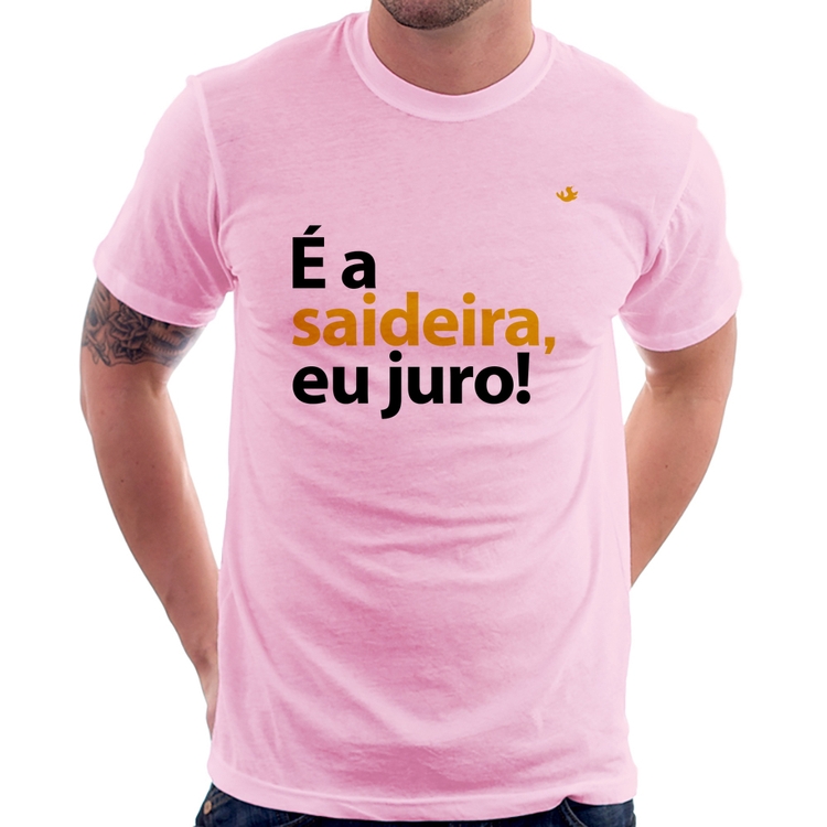 Camiseta É a saideira, eu juro! - Rosa Bebê