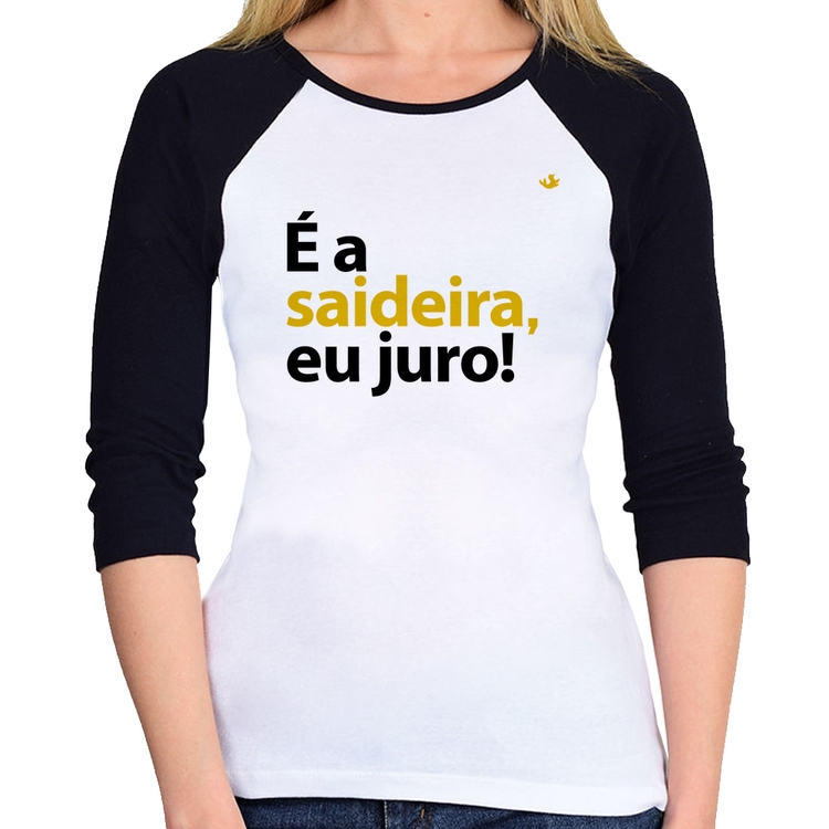 Baby Look Raglan É a saideira, eu juro! Manga 3/4