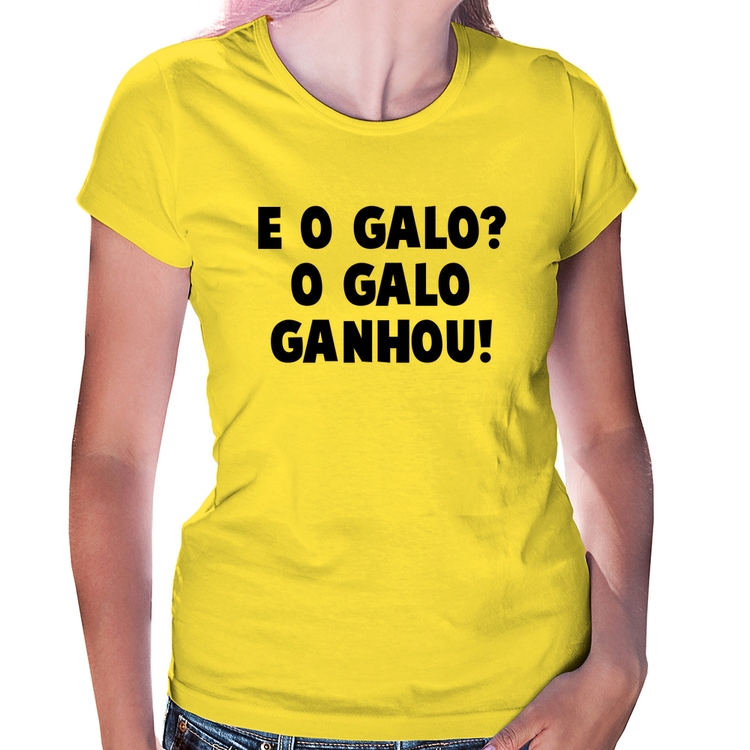 Baby Look E o galo? O galo ganhou! - Amarela