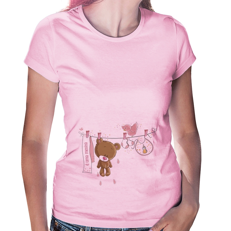 Baby Look É uma menina - Rosa Bebê