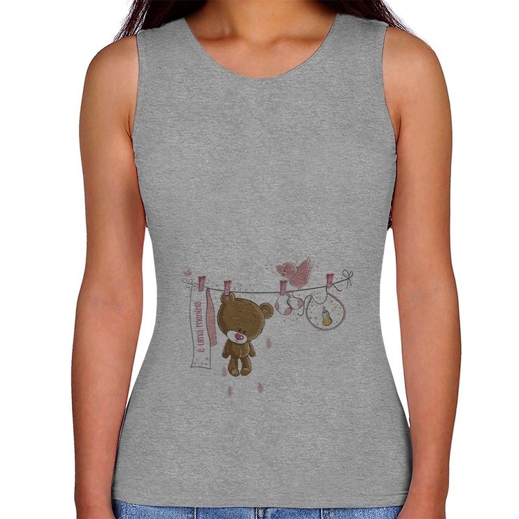 Regata Feminina É uma menina - Cinza