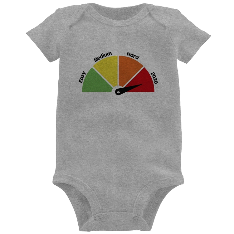 Body Bebê Easy, Medium, Hard, 2020 - Cinza