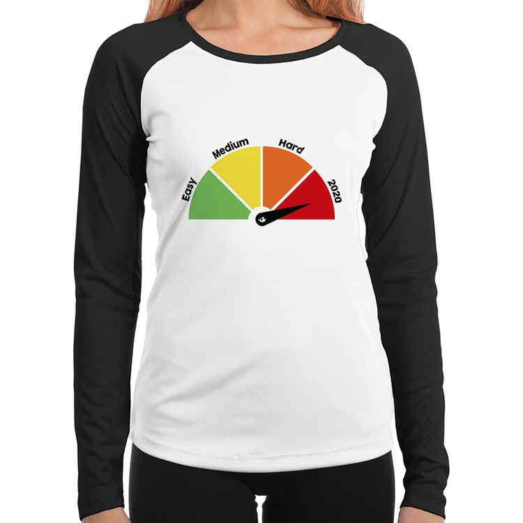 Baby Look Raglan Easy, Medium, Hard, 2020 Manga Longa