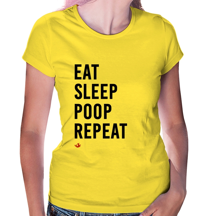 Baby Look Eat, Sleep, Poop, Repeat - Amarela