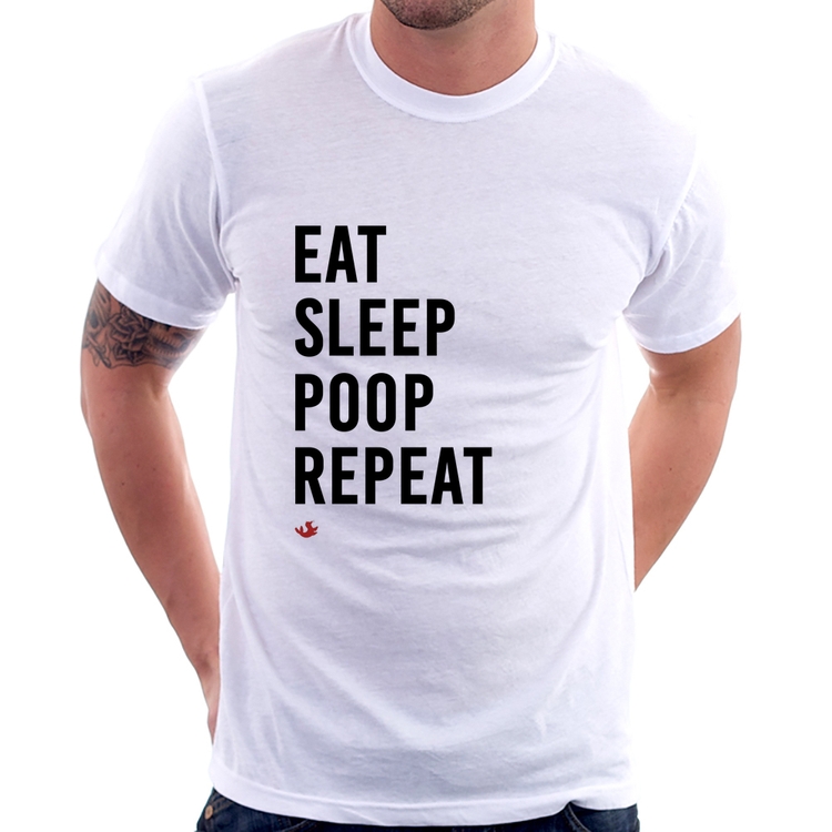 Camiseta Eat, Sleep, Poop, Repeat