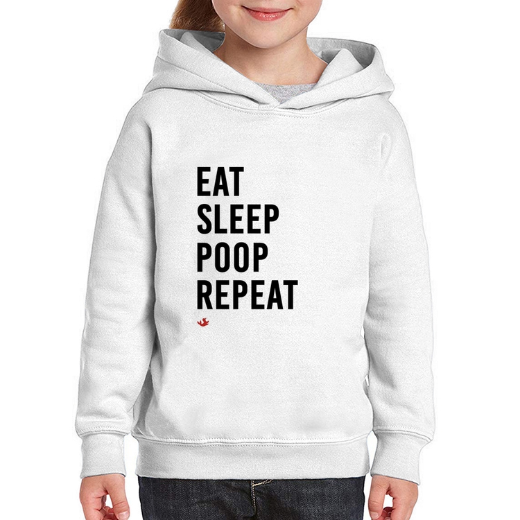 Moletom Infantil Eat, Sleep, Poop, Repeat