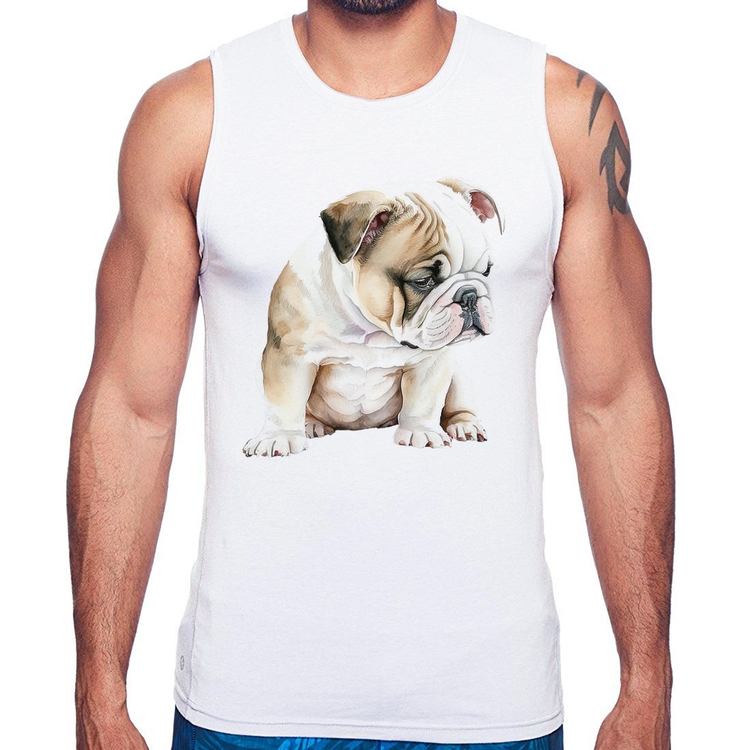 Regata Cachorro Buldogue Inglês