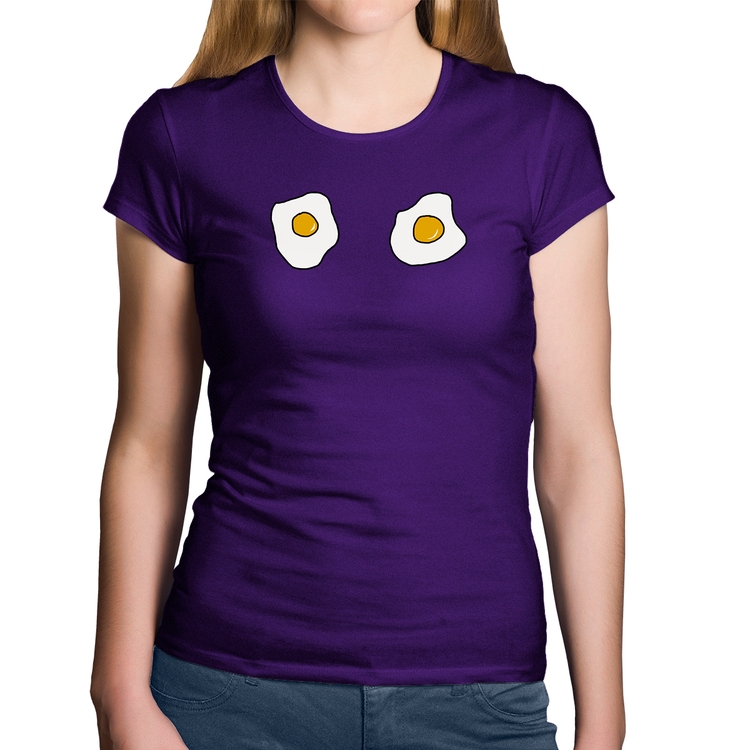 Baby Look Algodão Eggs - Roxa